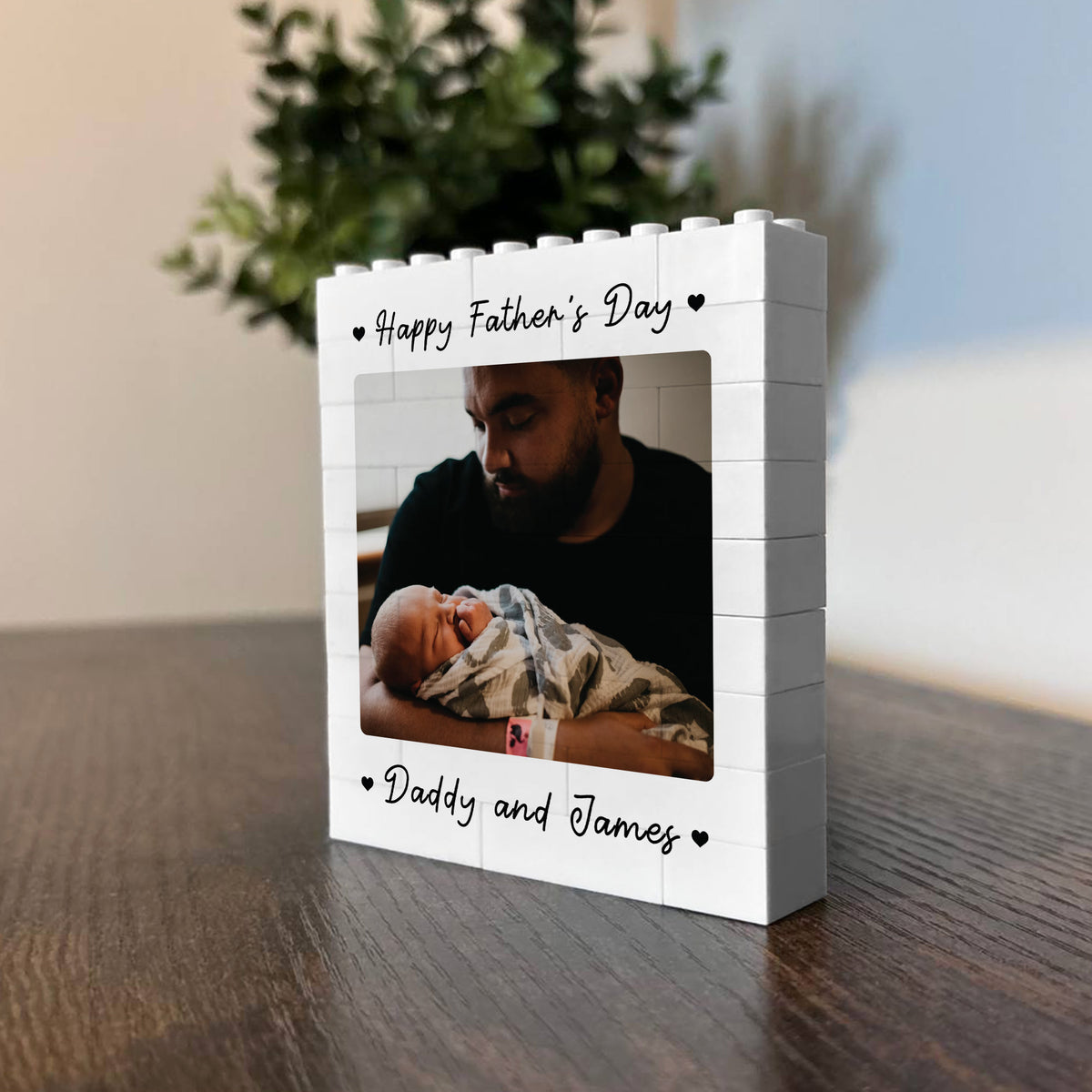 Personalised Brick Photo Block Gift For Fathers Day Daddy