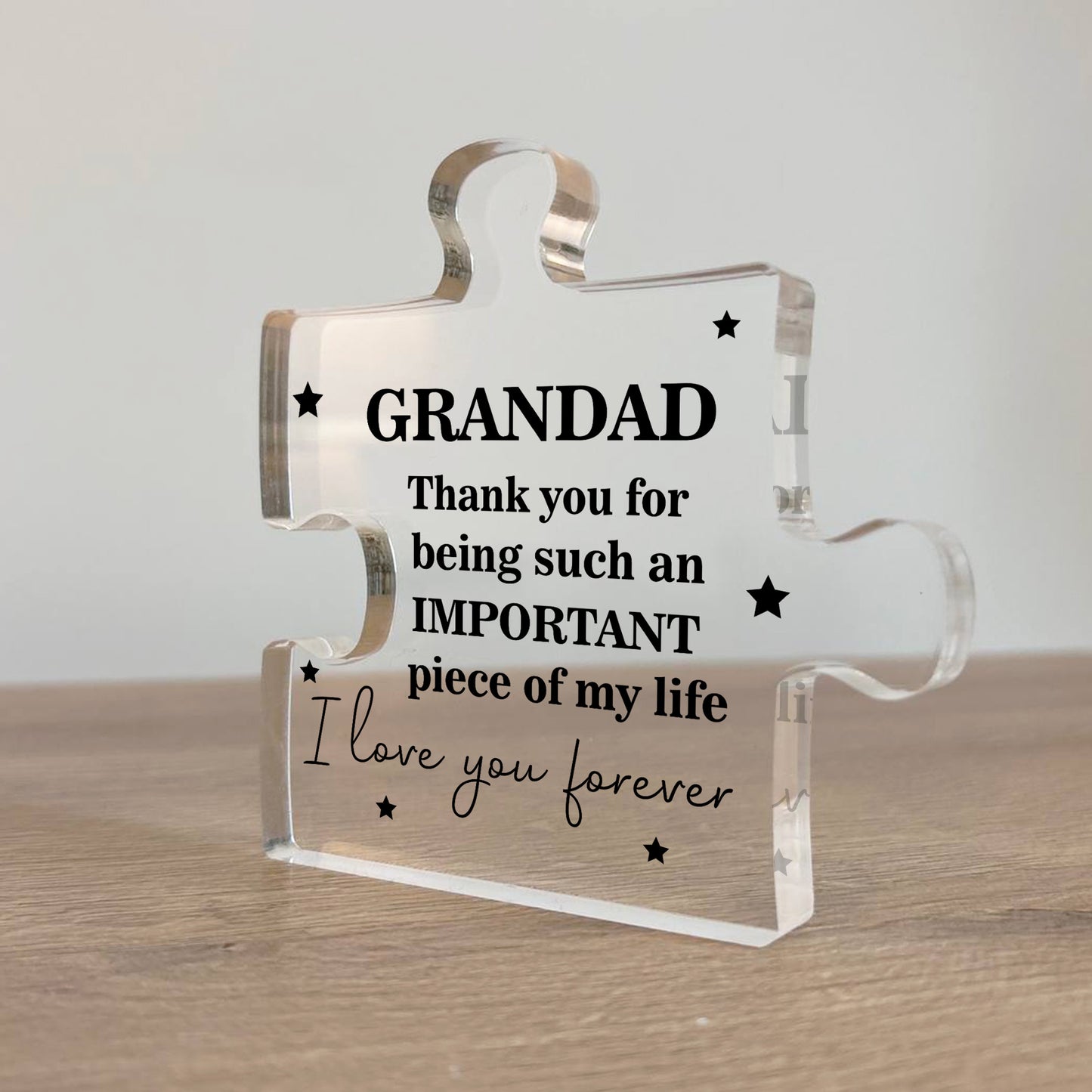 Grandad Puzzle Acrylic Plaque Gifts for Grandad Christmas