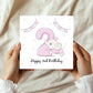 2nd Birthday Card For Girl Daughter 2nd Birthday Card Niece