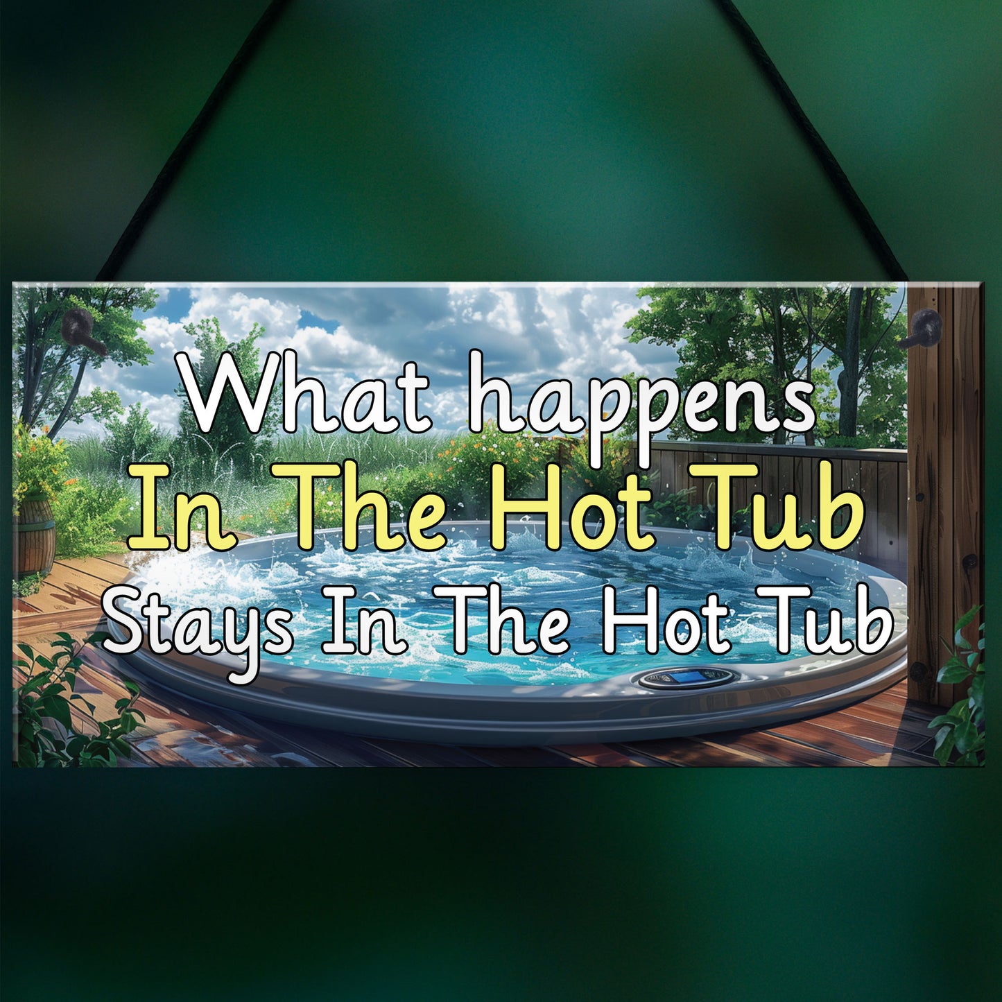 Funny Hot Tub Signs and Plaques Novelty Hot Tub Accessories