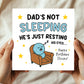 FUNNY Dad Card For Birthday Hes Just Resting His Eyes Humour