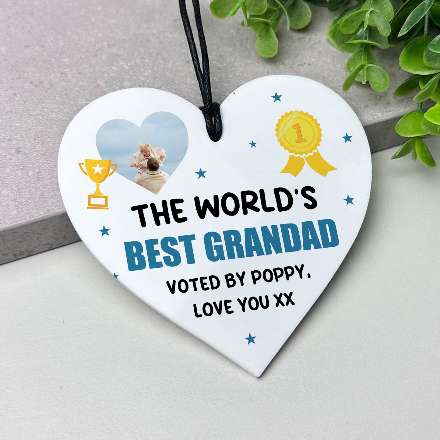 Gift For Grandad For Birthday Fathers Day Plaque Personalised