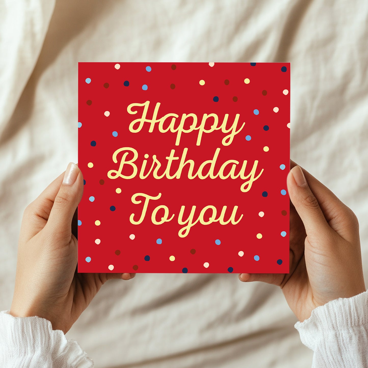 Birthday Card For Women Men With Envelope Happy Birthday Card