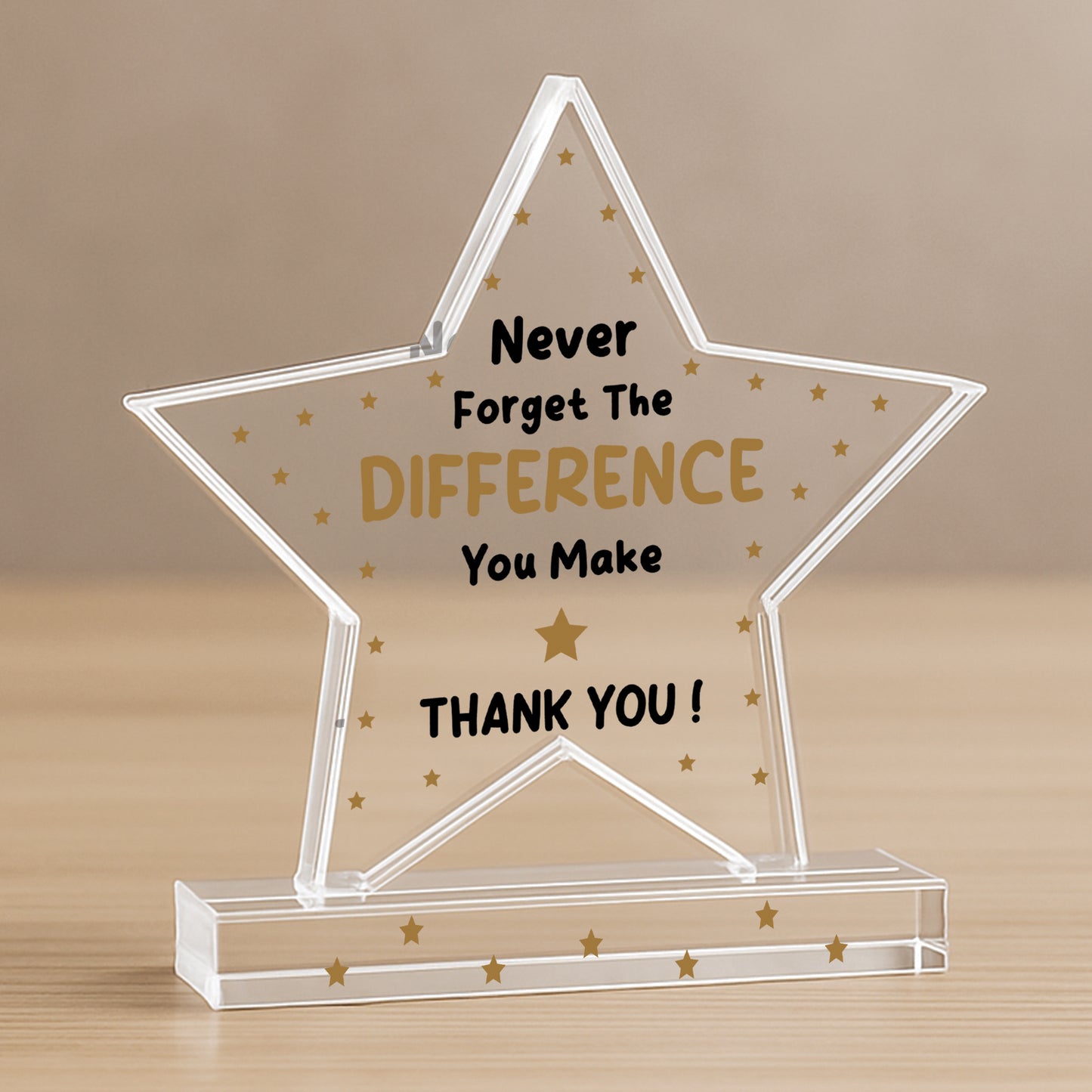 Thank You Gifts Never Forget the Difference You Make Plaque
