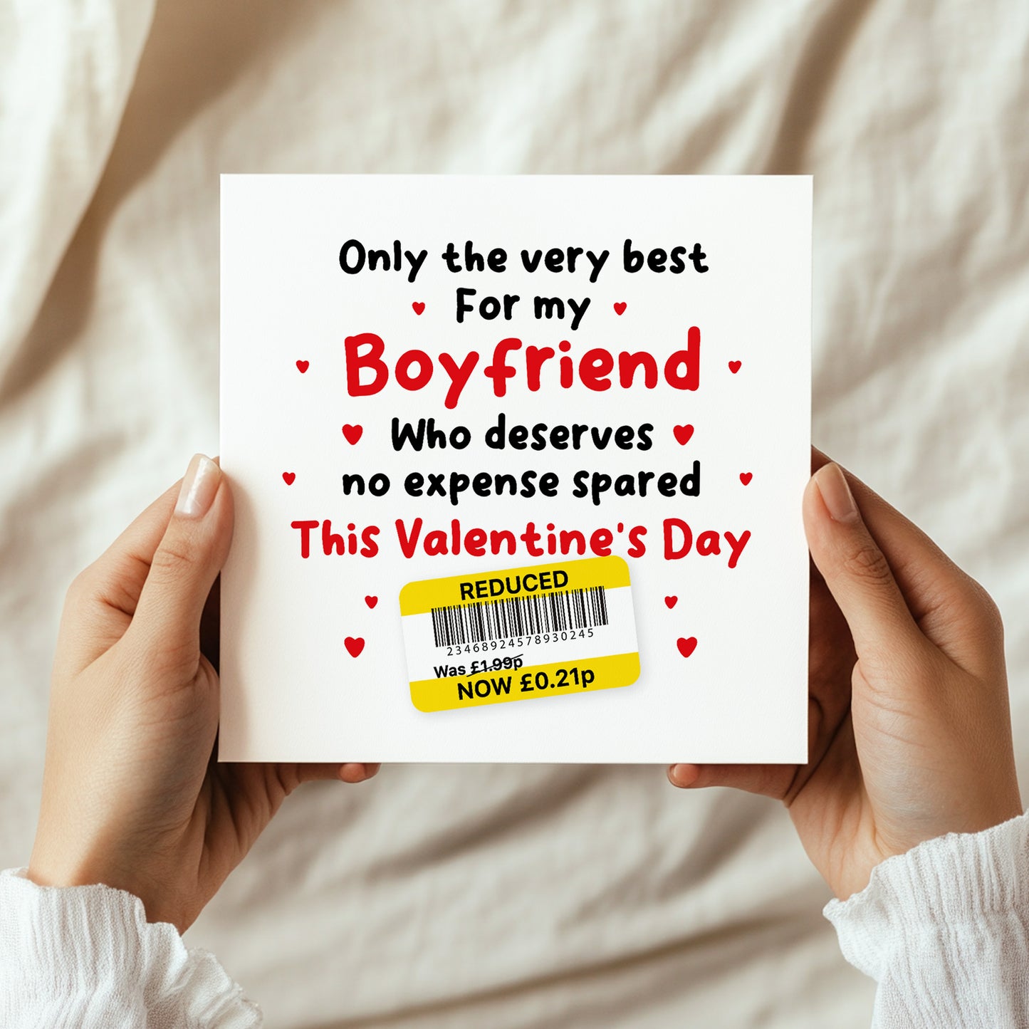 Funny Valentines Day Card For Boyfriend Reduced Sticker Cheap