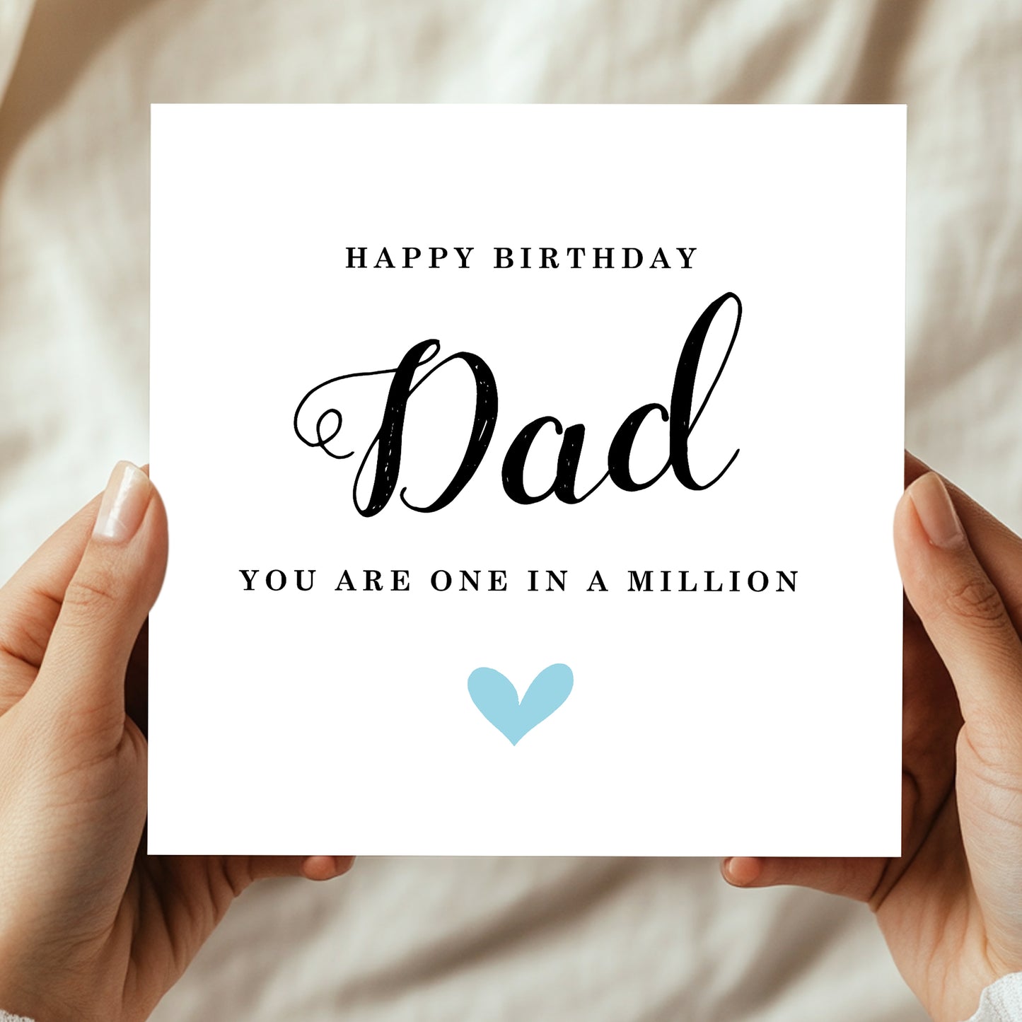 Happy Birthday Dad Card You Are One In A Million Card For Dad