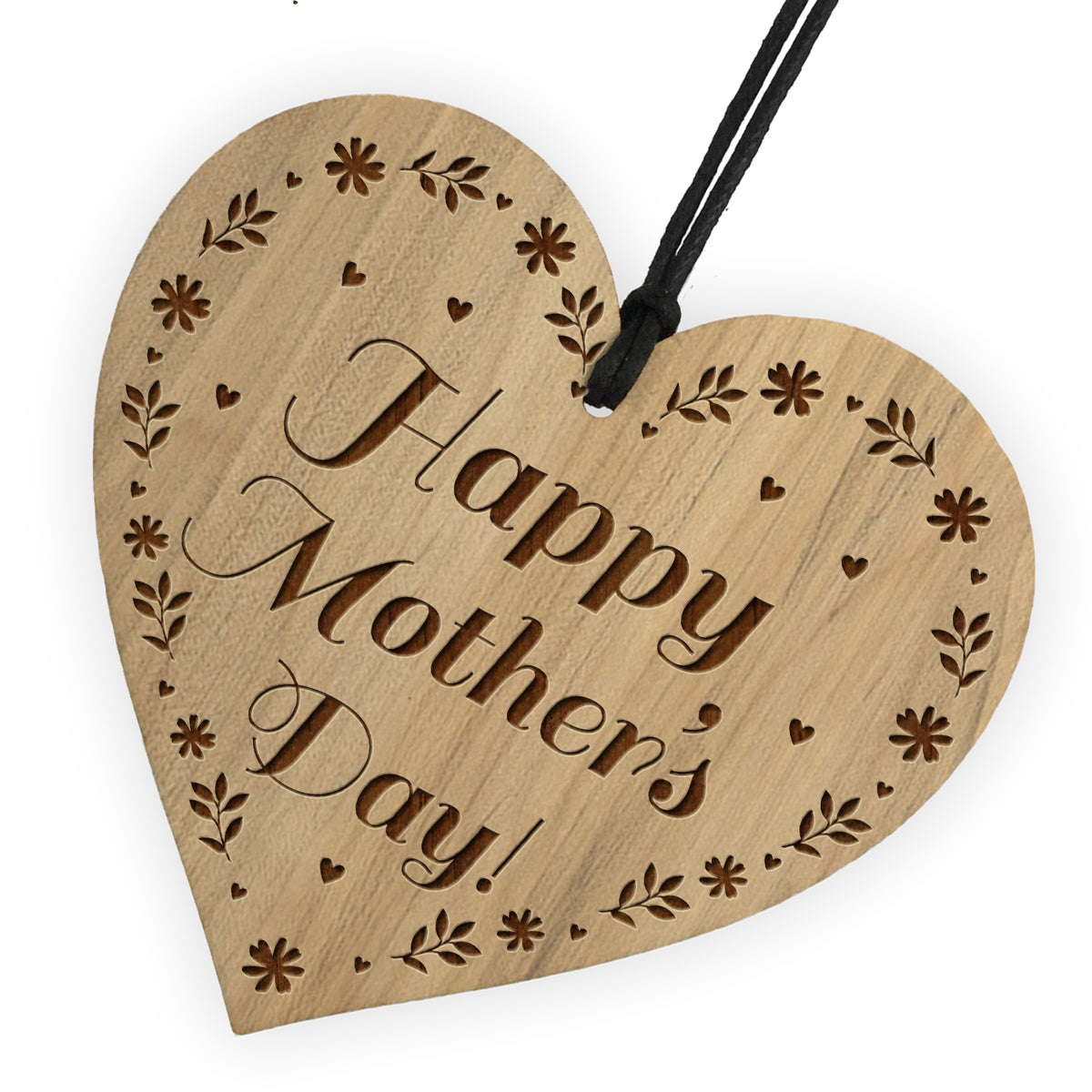 Mothers Day Gifts Mum Nan Mummy Nanny Grandma Wood Heart Plaque