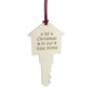 First Christmas New Home Bauble Engraved Wooden Tree Decoration