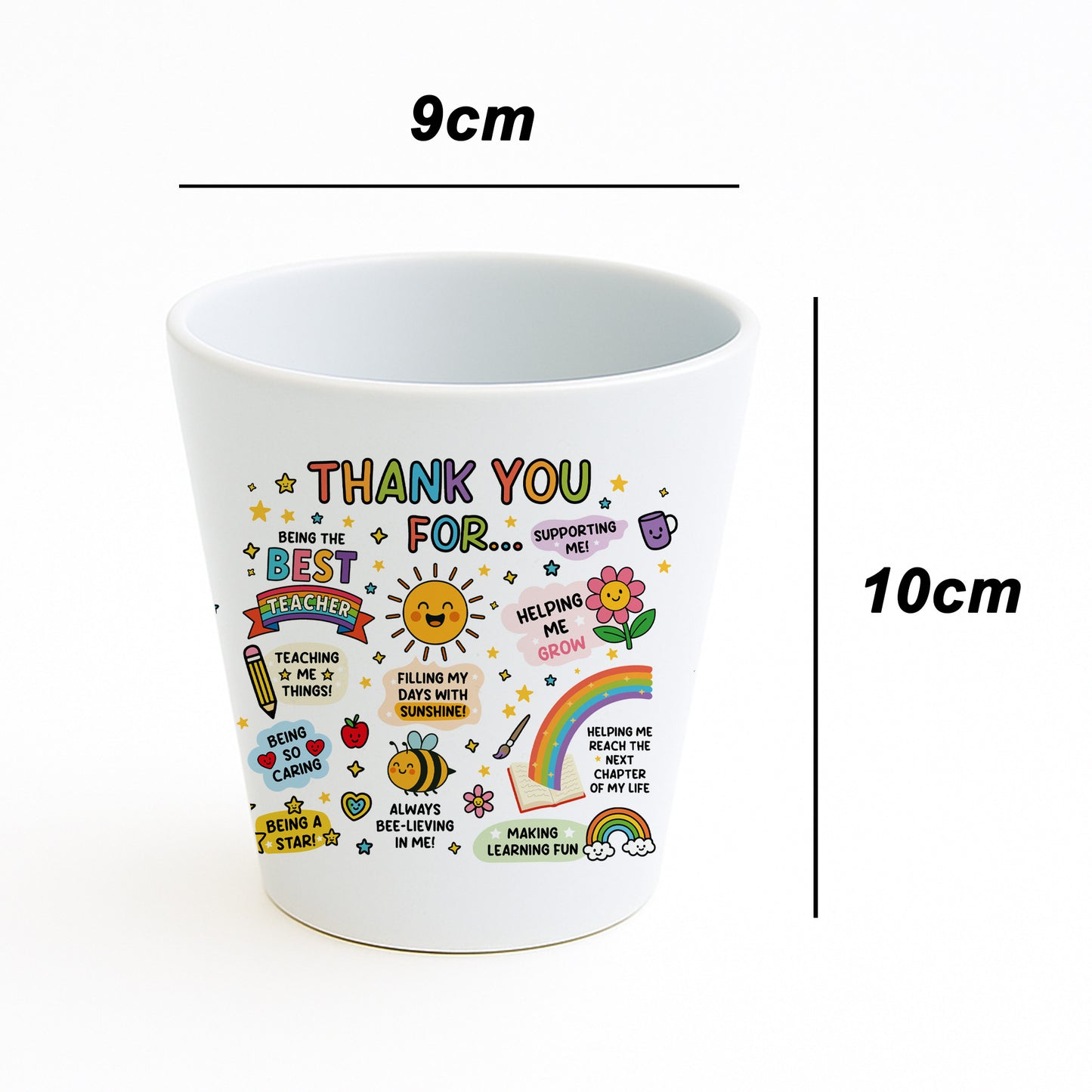 Thank You Gift For BEST TEACHER GIFT Plant Pot 10cm x 9cm Gift