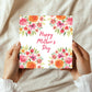 Mothers Day Card, Card For Mum, Floral Design, Card For Mum