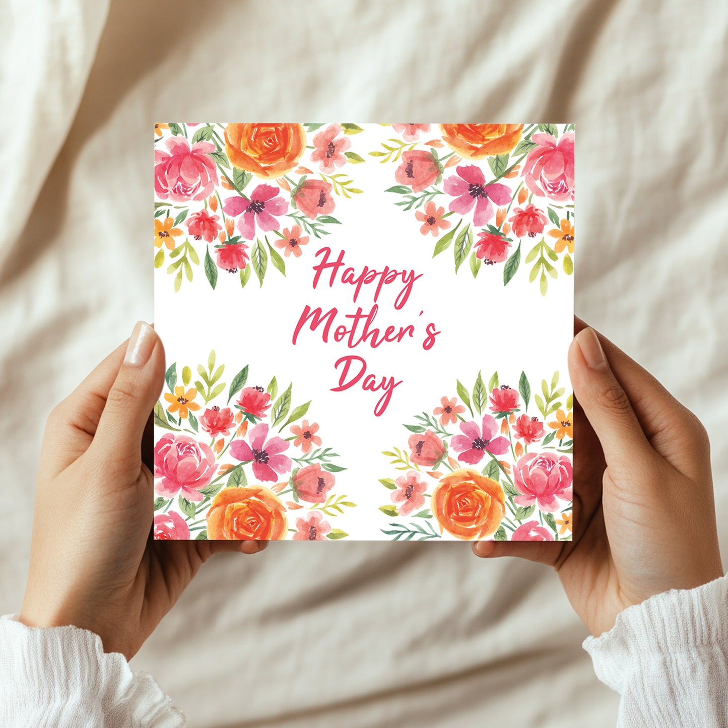 Mothers Day Card, Card For Mum, Floral Design, Card For Mum