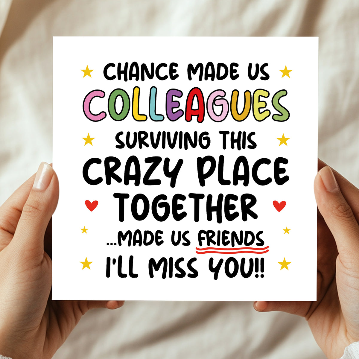 Chance Made Us Colleagues Card Funny Card For Colleague Leaving