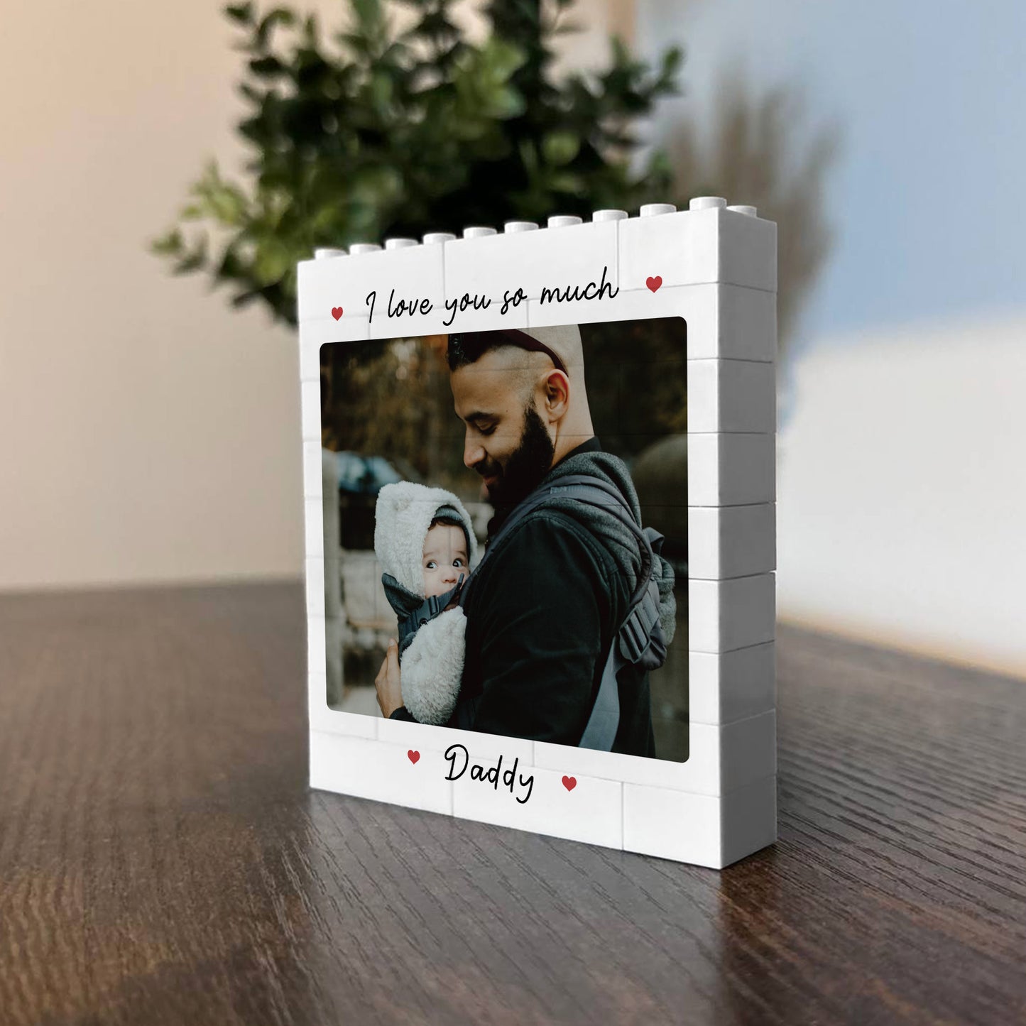 Personalised Fathers Day Photo Block Fathers Day Gift For Him