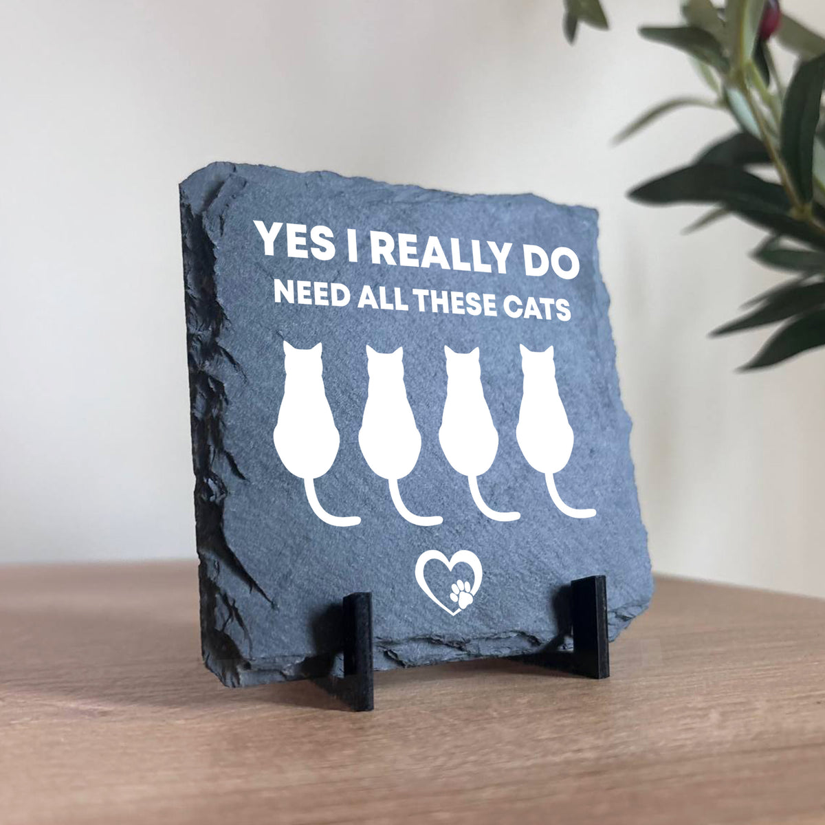 Funny Cat Sign Slate Plaque Gift For Cat Owners Cat Gifts