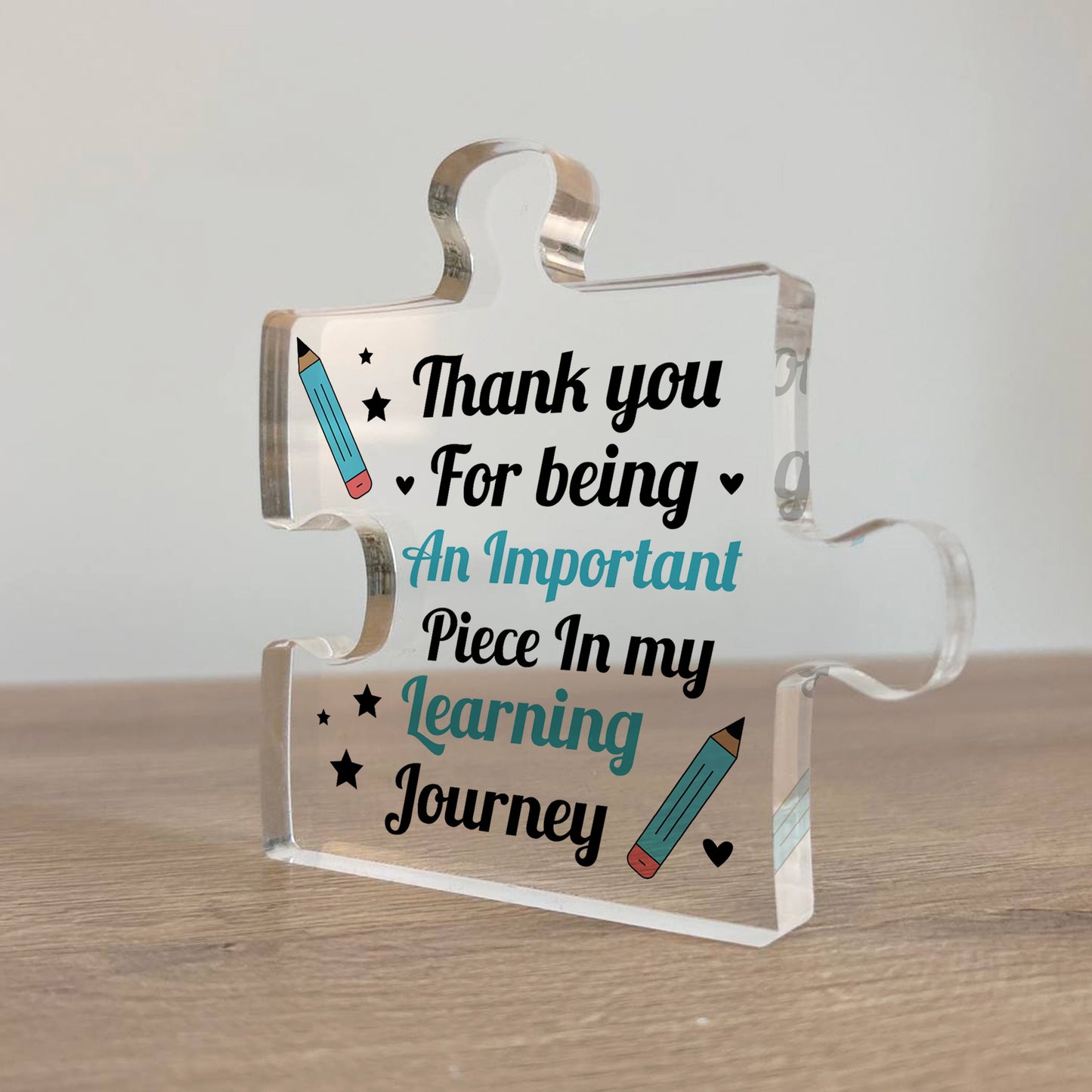Gift For Teacher Teaching Assistant Important Piece Plaque