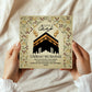 Umrah Mubarak Card Umrah Greeting Cards with Envelope for Family