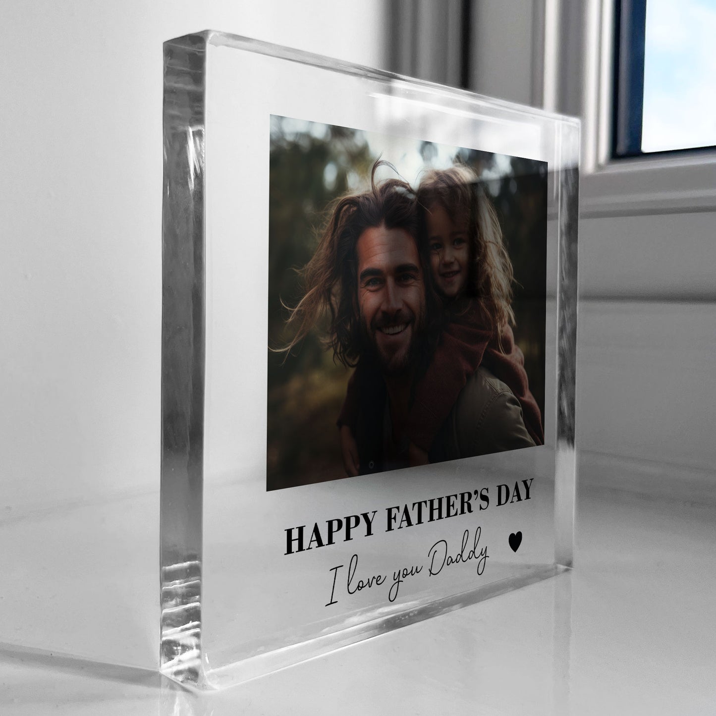 Happy Fathers Day Gift For Dad Daddy Personalised Photo Plaque