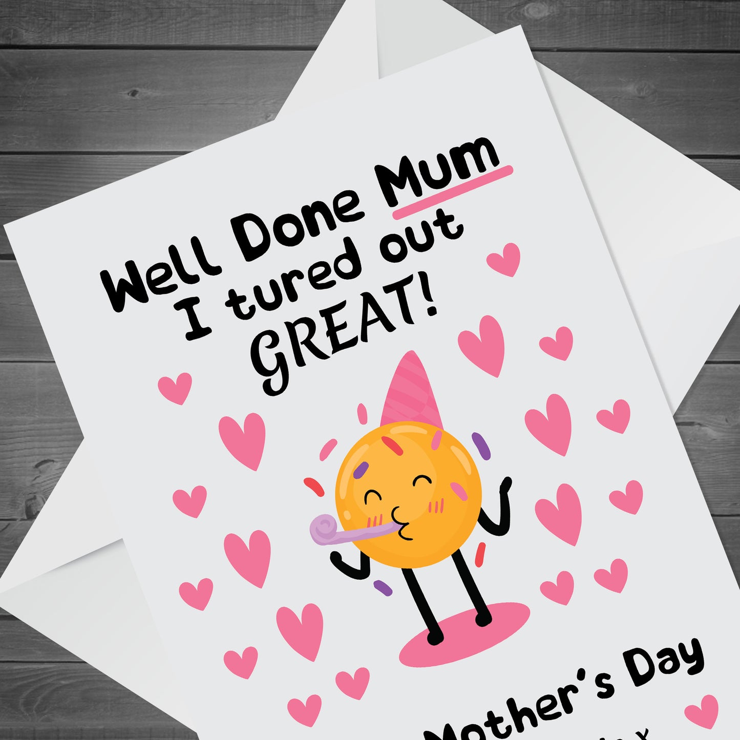 Funny Birthday Card For Mum From Daughter Son Joke Birthday Card