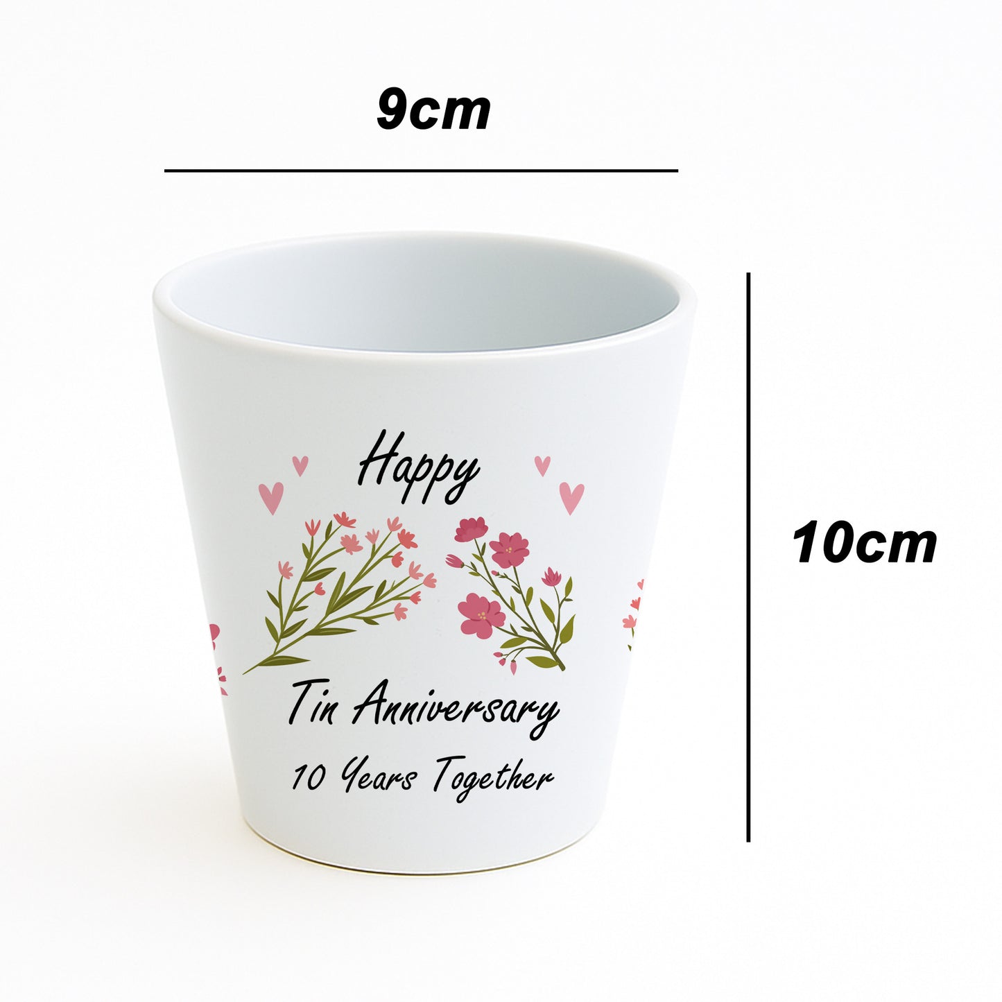 10th Wedding Anniversary Gifts For Wife Couple Gift Plant Pot