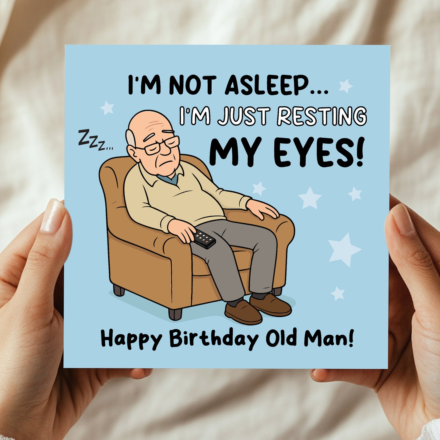 Funny Birthday Card For Dad Joke Card Old Dad From Daughter Son