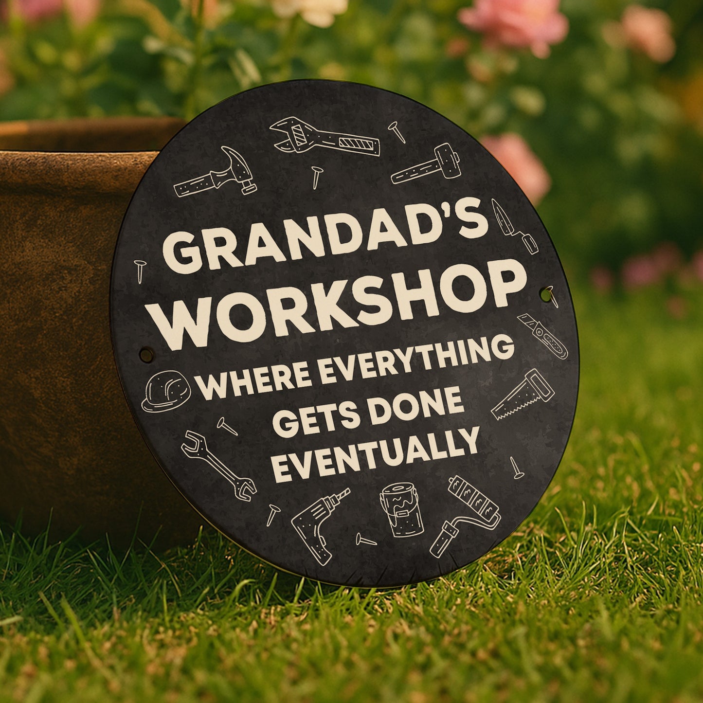 Funny Gift For Grandad Birthday Fathers Day GRANDADS WORKSHOp