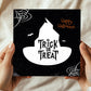 Trick Or Treat Greetings Card With Kraft Envelope Halloween Card