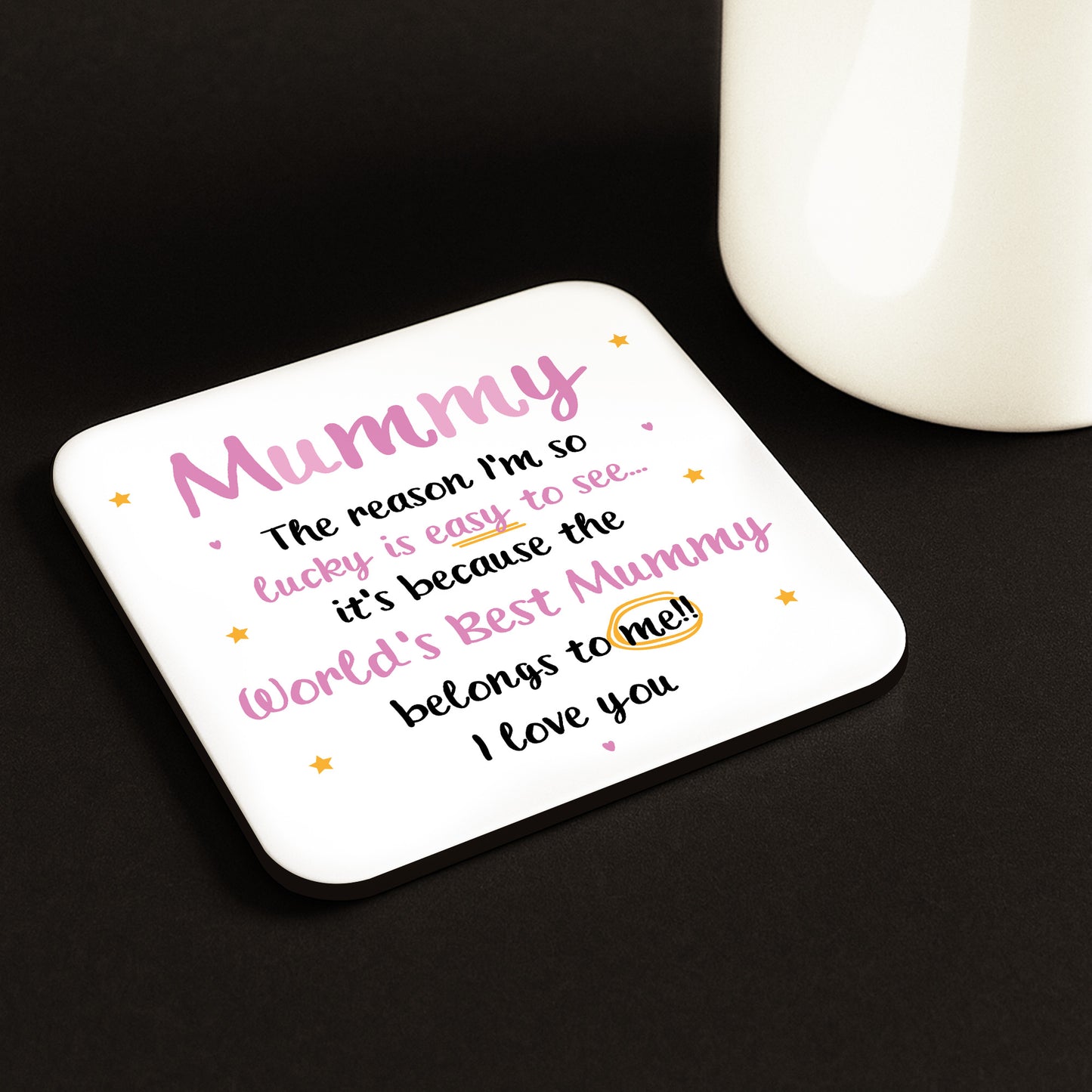 Gifts For Mummy MUMMY COASTER Mummy Birthday Gift From Daughter