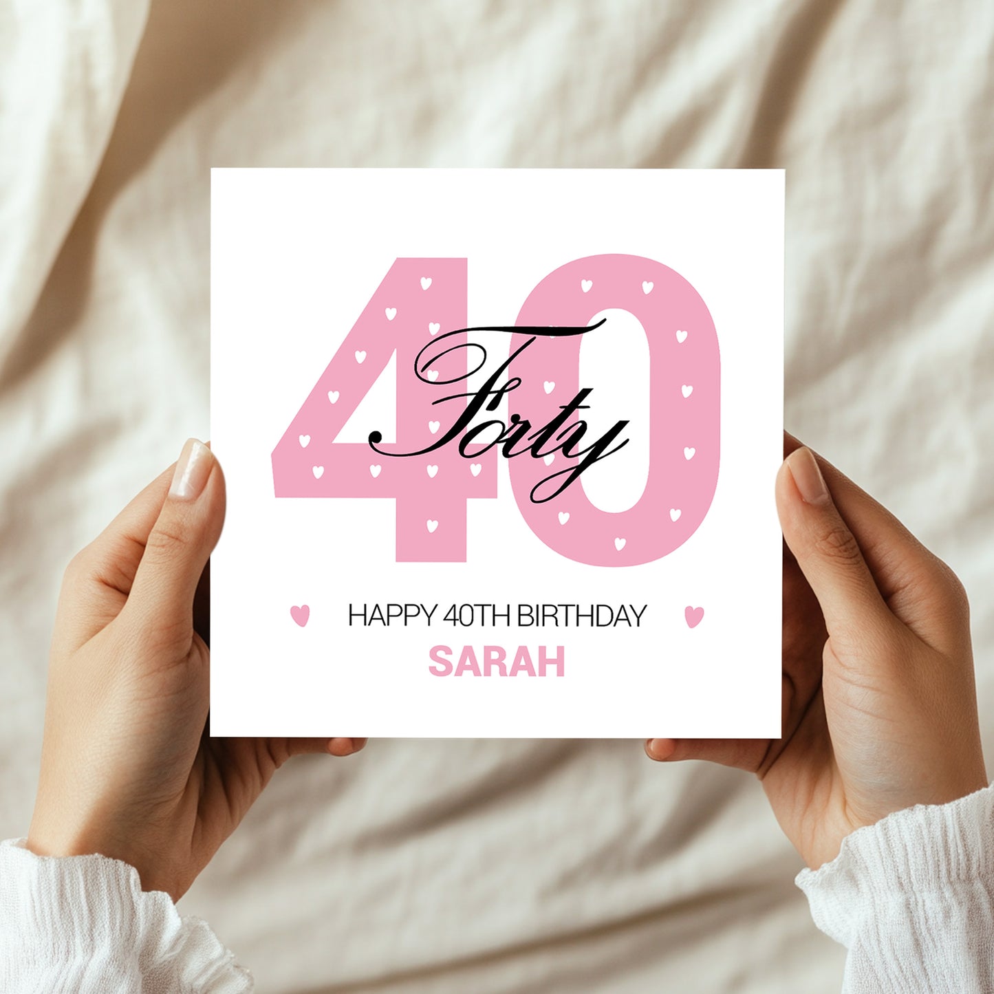 PERSONALISED 40th Birthday Card For Daughter Auntie Mum Friend