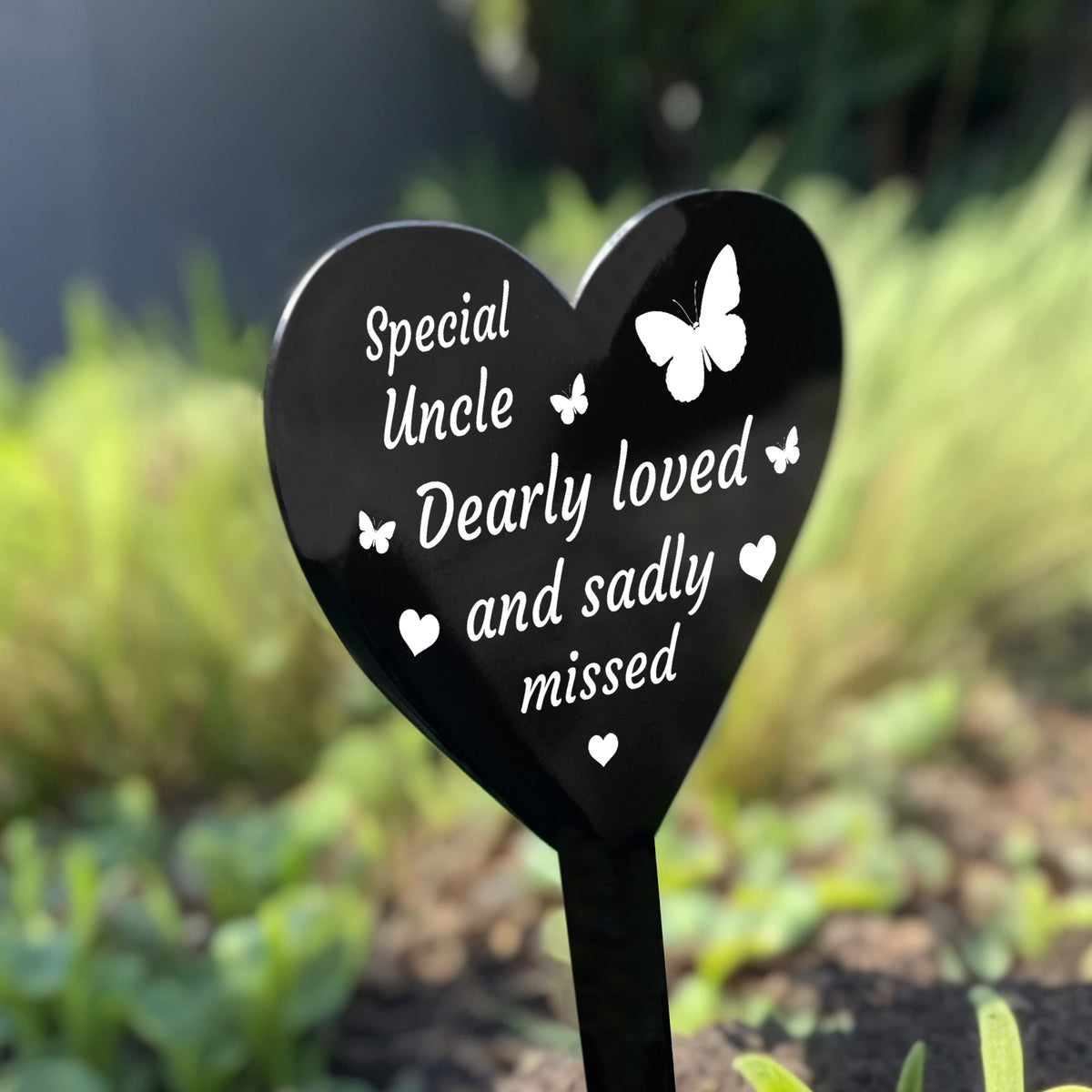 Uncle Memorial Stake In Loving Memory of Uncle Graveside Marker