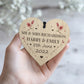 Wedding Gift Wood Wedding Day Personalised Photo Frame and Heart