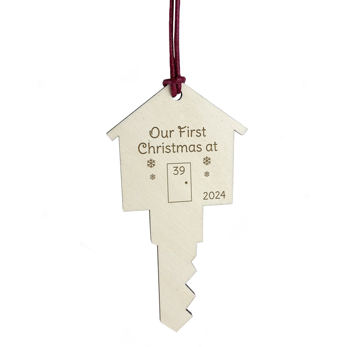 First Christmas In New Home Personalised Bauble Tree Decoration