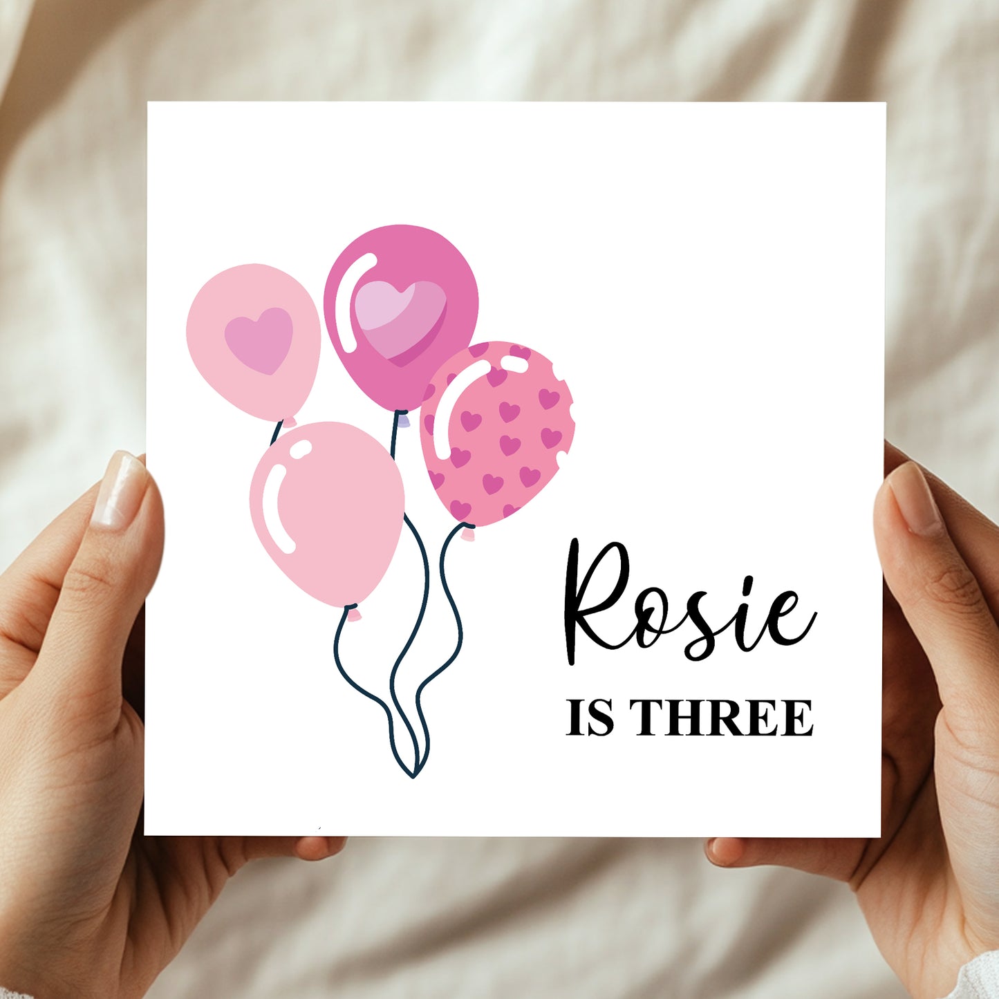 3rd Birthday Card For Daughter Granddaughter Niece Sister Kids