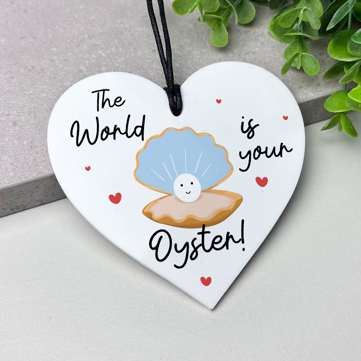 Cute Good Luck Gift For Him Her The World Is Your Oyster