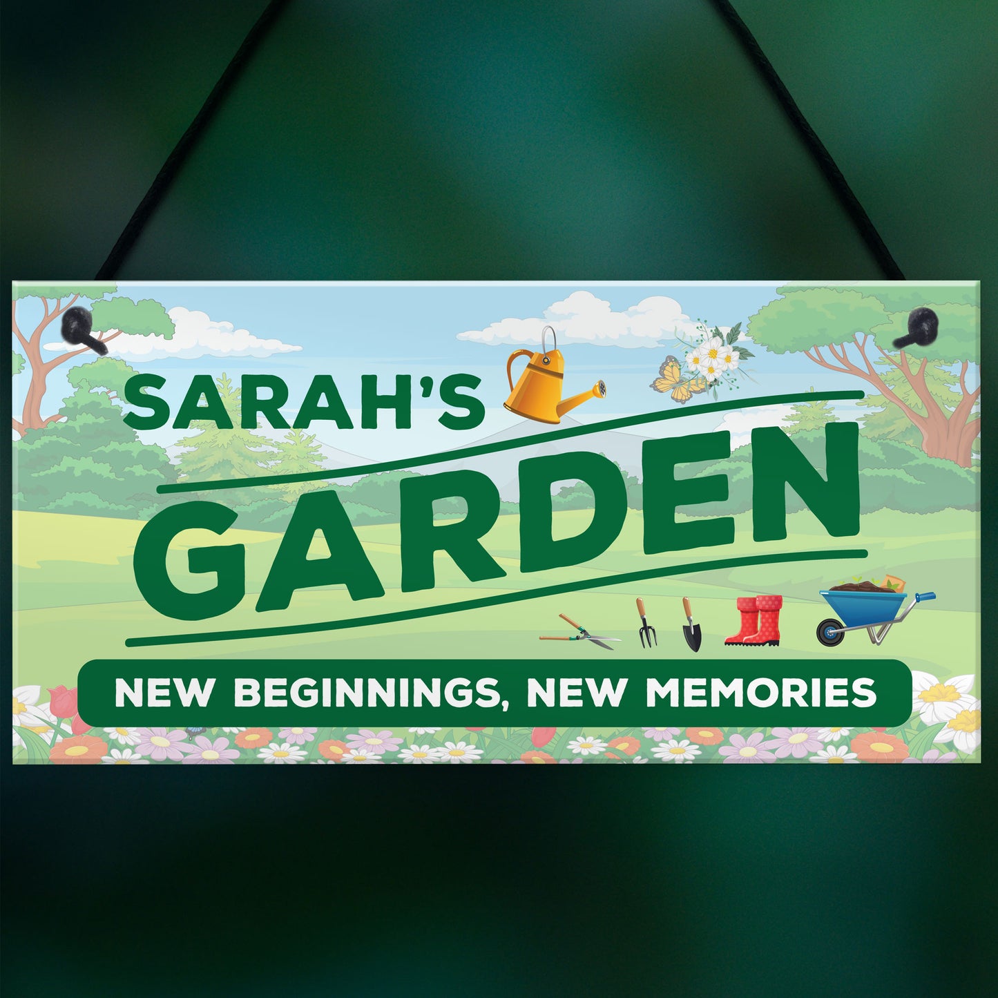 GARDEN SIGNS Wall Door Sign Welcome Sign For Garden Shed