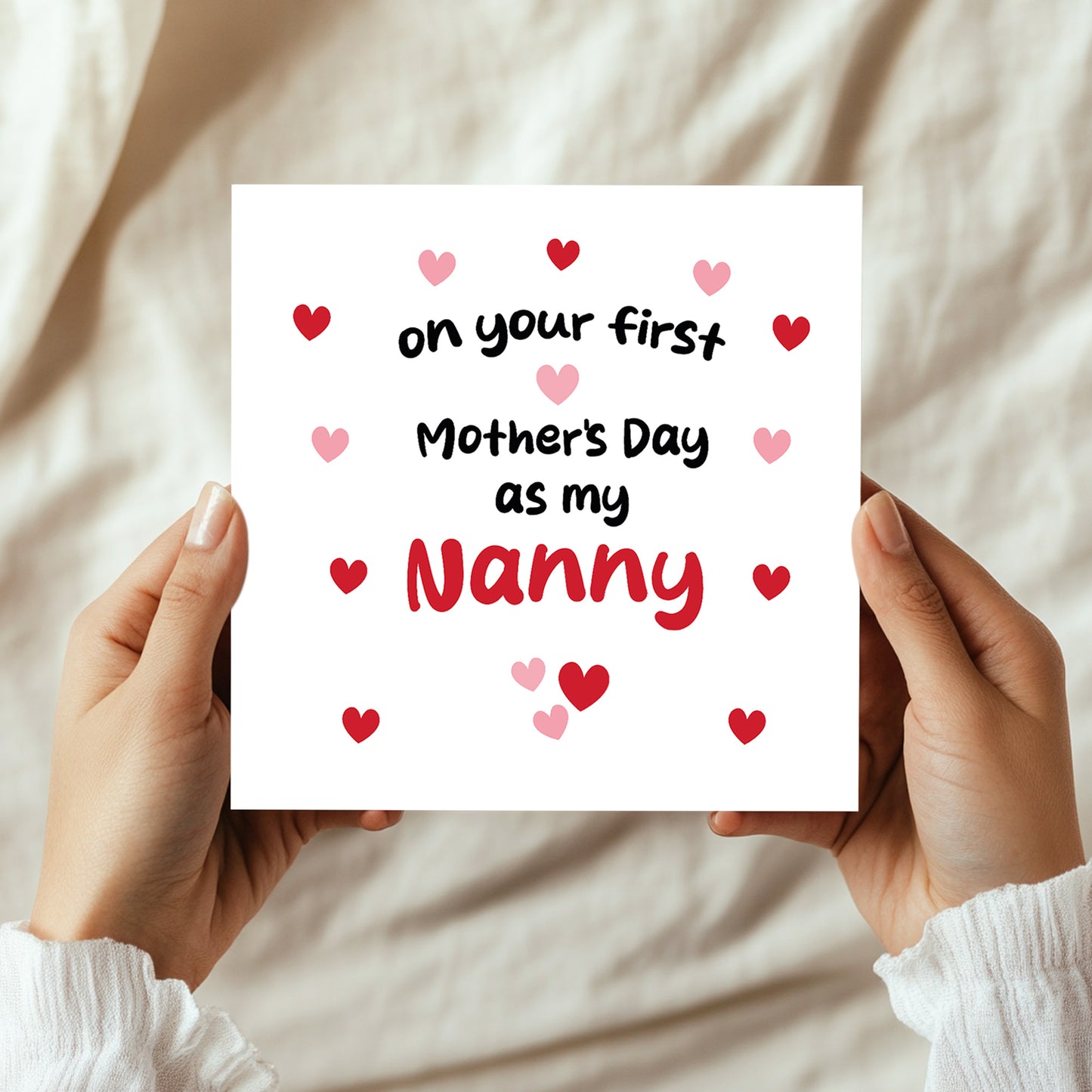 1st Mothers Day Card For Nanny Mothers Day Card With Envelope