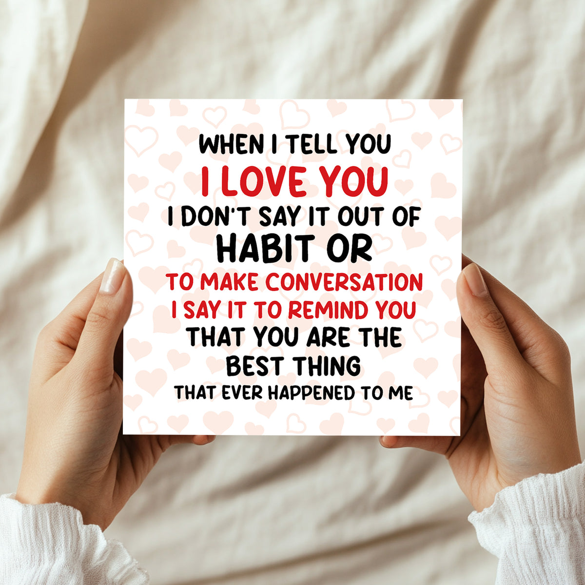 Romantic Card For Valentines Day Anniversary Best Thing Ever