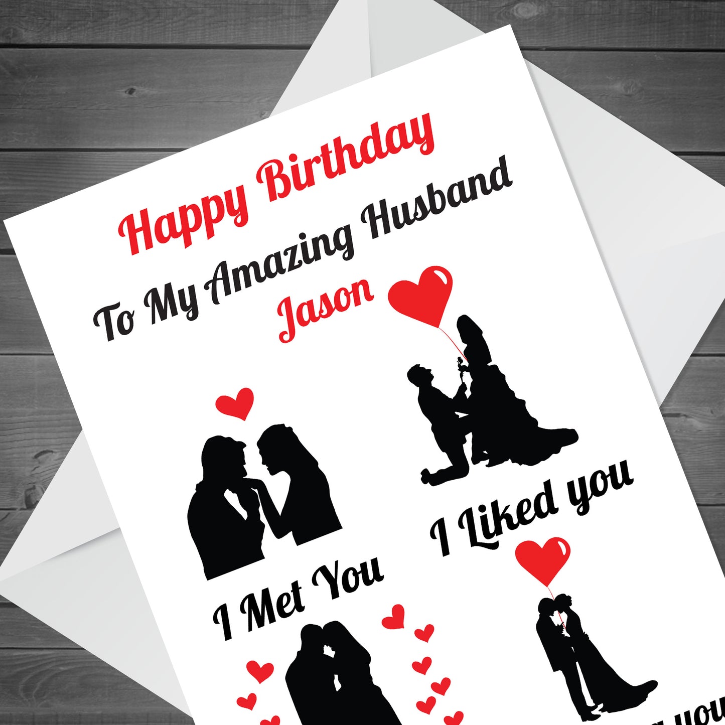 Birthday Card For Husband Personalised Birthday Card For Husband