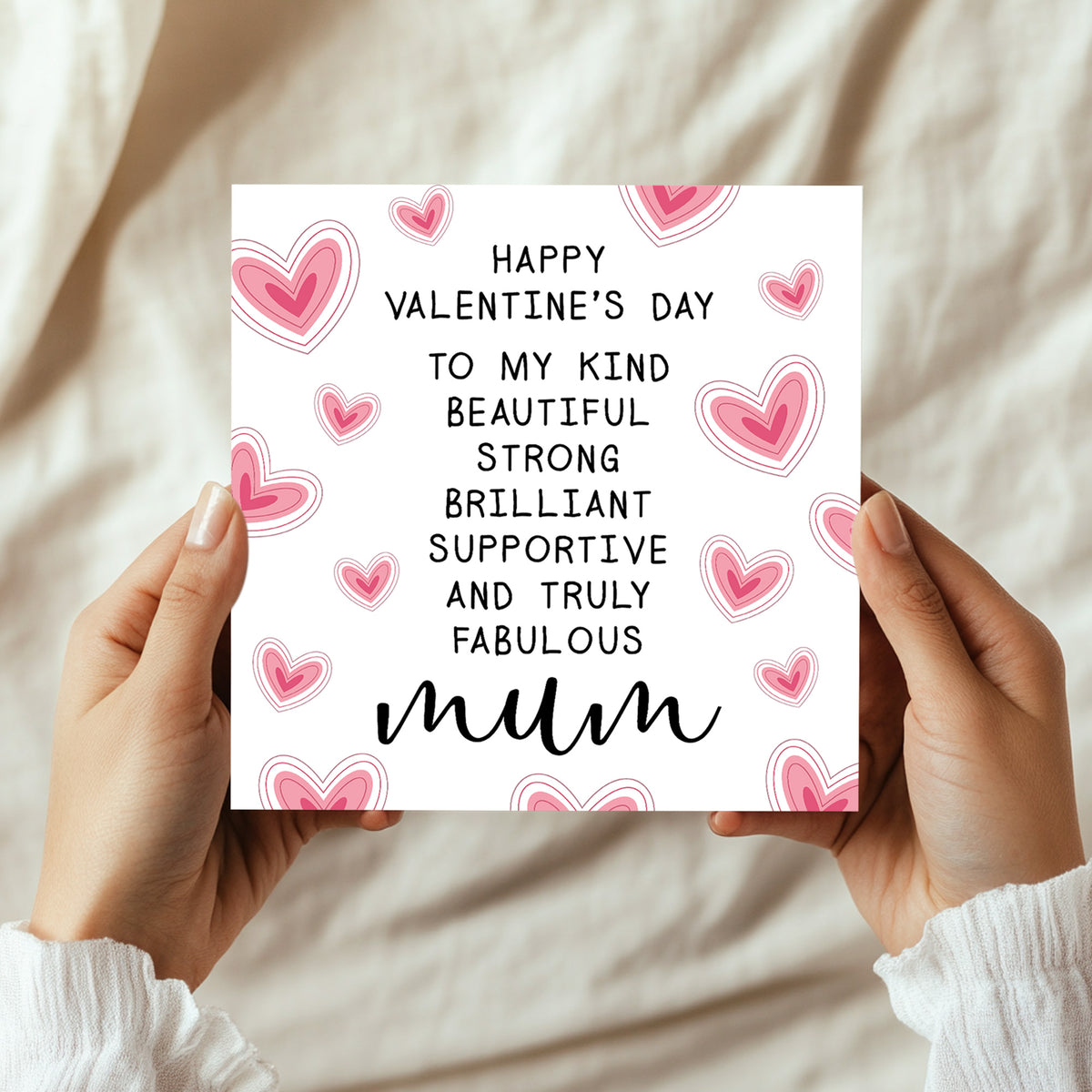 Valentines Card For Mum, Mum Valentine Card, Mum Valentines Card
