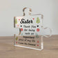 Gifts For Sister Acrylic Puzzle Piece Best Sister Gifts