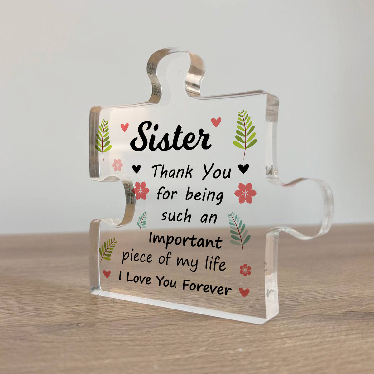 Gifts For Sister Acrylic Puzzle Piece Best Sister Gifts