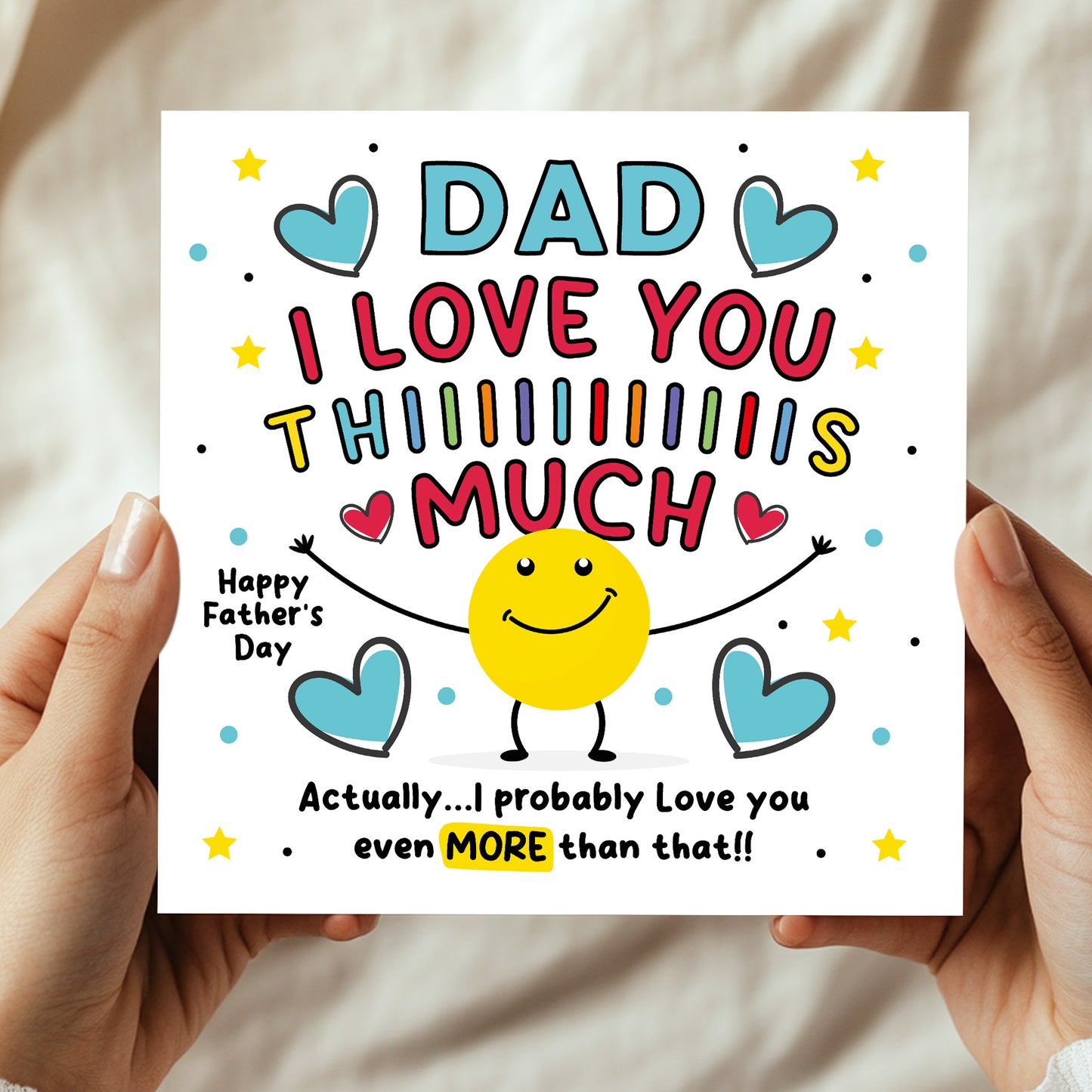 Fathers Day Card For Dad Happy Father's Day Card For Dad