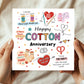 Funny 2nd Anniversary Card Cotton Anniversary Cards For Husband