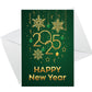 Happy New Year 2025 Cards Pack of 6 New Year Greeting Cards