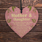 Mothers Day Card Wood Heart Bundle Mothering Sunday Card