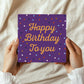 Happy Birthday To You Cards For Her With Envelope Polka Dot
