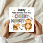 Birthday Card for Daddy From Your Cheeky Monkey Funny Birthday C