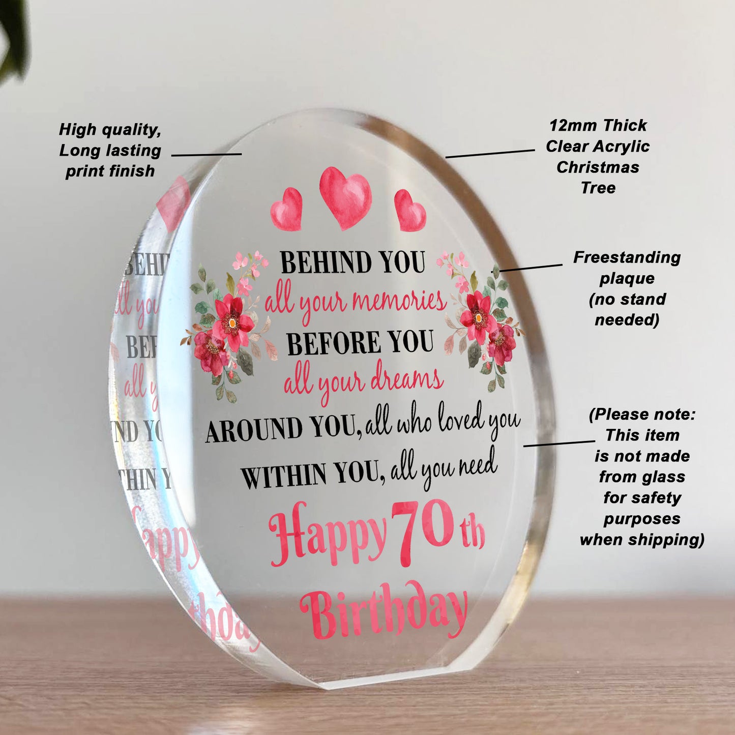 Novelty 70th Birthday Gift For Mum Auntie Sister Nan Friend