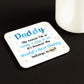 Gifts For Daddy DADDY COASTER Daddy Birthday Gift For Christmas