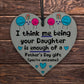 Dad Father's Day Gifts From Daughter Novelty Wooden Heart Gift