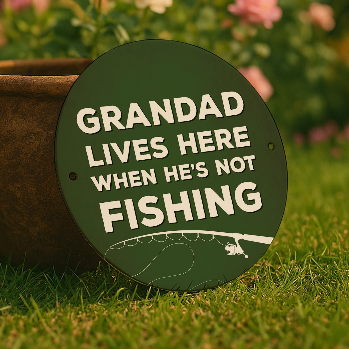 Fishing Gift Hanging Fishing Sign For Man Cave Garage Funny Gift